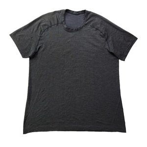 EUC Lululemon Metal Vent Men's XL Charcoal Athletic Shirt Breathable Wicking
